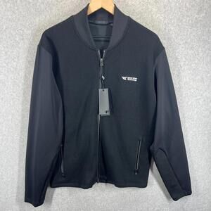 Greyson Men's L Black Taos Full Zip Jacket Logo on Breast NWT